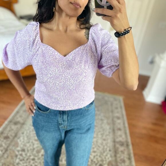 ✨ Riley & Rae ✨Sweatheart Neck Crop Top - Picture 4 of 12